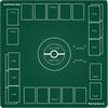 Dnoymab Full Size Playmat Card Game 3mm Thick Rubber Playmat for 2 Players with Storage Bag 60x60cm Non-Slip (Green)
