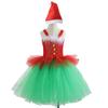 Kids Christmas Elf Costume Accessories for Girl 2-12 Christmas Birthday Photography Includes Dress and Christmas Hat