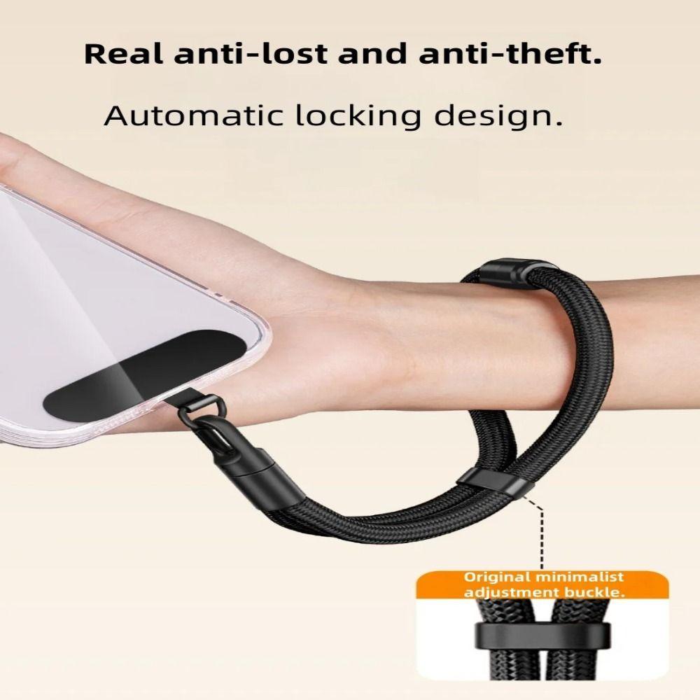 Adjustable Length Mobile Phone Lanyard Switchable 3-in-1 Phone Chain  Men Women