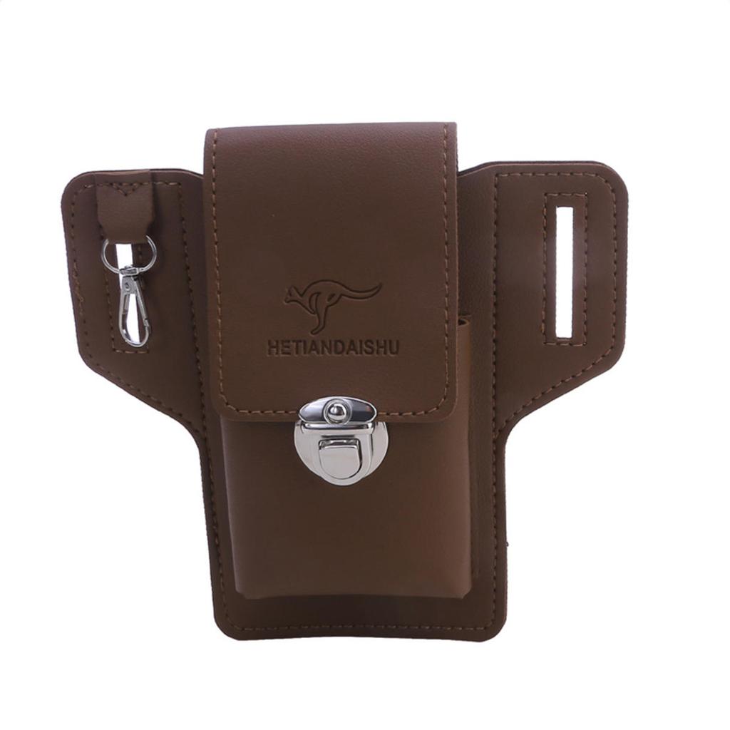 Поясная сумка для телефона для мужчин, чехол для мобильного телефона, портативный кошелек, поясная сумка, многофункциональная поясная сумка из ПУ кожи, вертикальный чехол, подарок