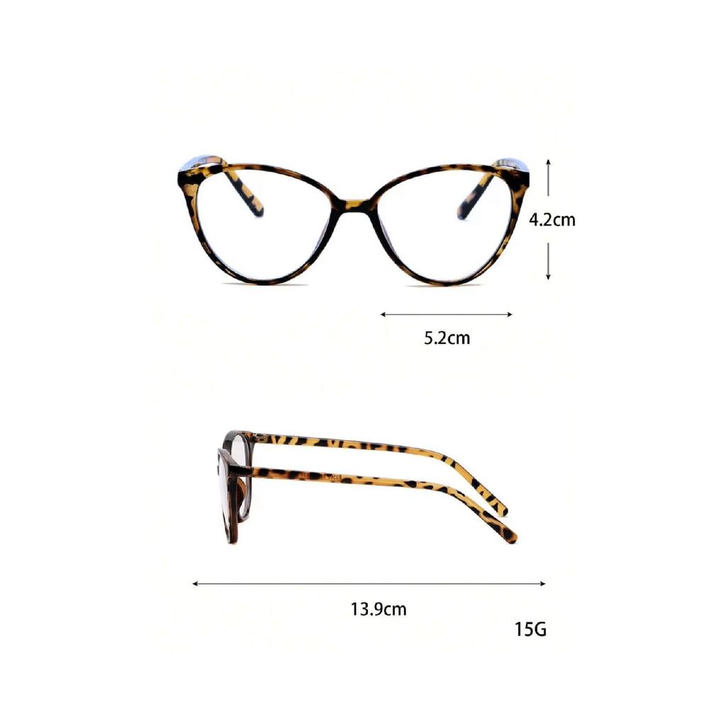 Nora Cat Leopard Frame Популярные очки с защитой от синего света Blue Block с прозрачным экраном