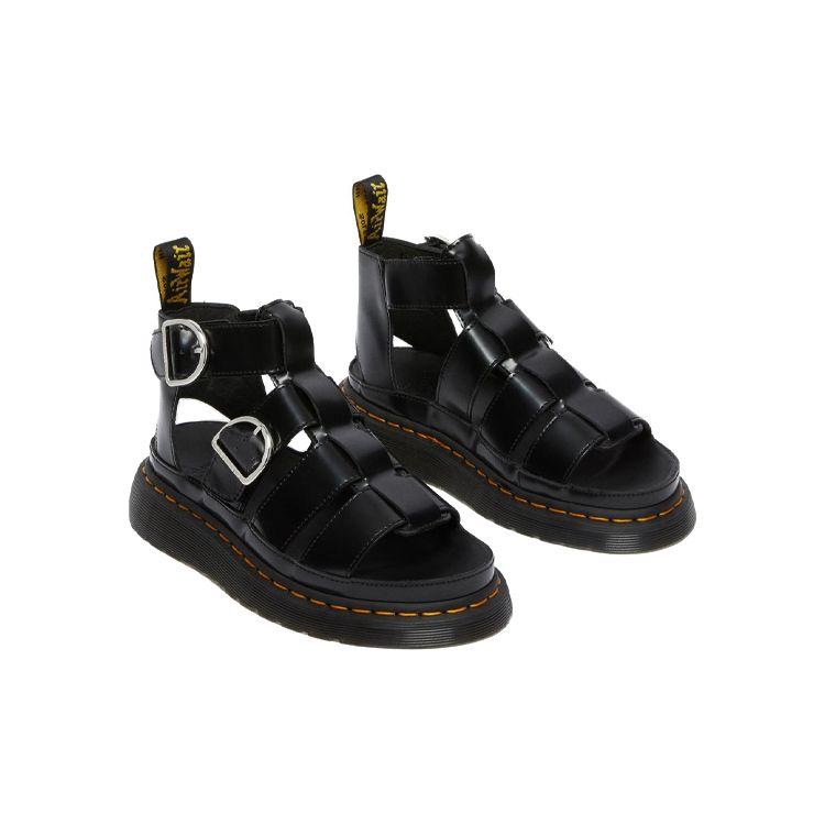 Dr. Martens Mackaye Спортивные сандалии на кожаном ремешке Женские сандалии Черные 26693001