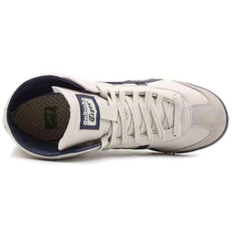 ONITSUKA TIGER Mexico 66 Синтетическая кожа Уличные виды спорта Амортизация Нескользящие Износостойкие Высокие Повседневные кроссовки Унисекс DL409-1659