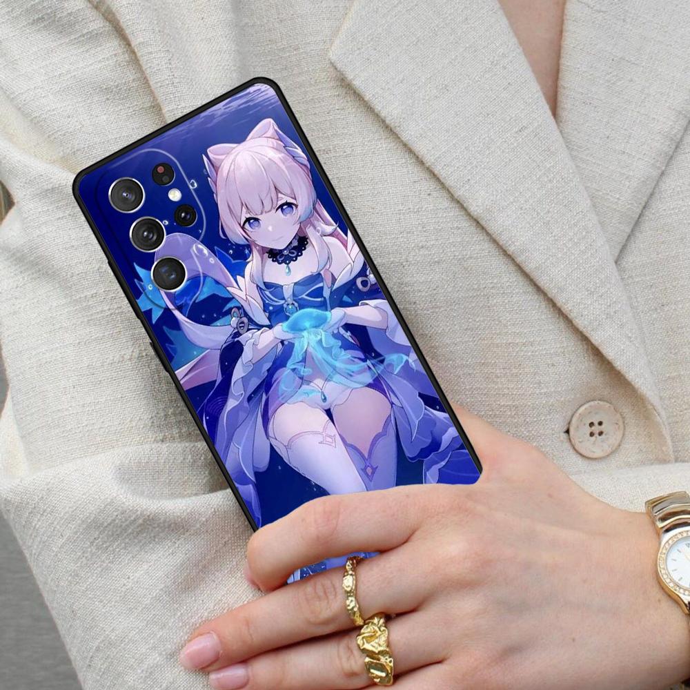 Fashion Genshin Impact Sangonomiya Kokomi Cell Phone Case for Samsung Galaxy S26 Ultra S25 S24 S23 S22 S21 S20 Note10 Cover