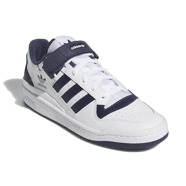 adidas Forum Low White Shadow Темно-синие кроссовки унисекс Cloud-White GY5831