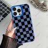 Современный геометрический клетчатый чехол для телефона для iPhone 11 12 13 14 15 16 Pro Max 7 8 14 15 16 Plus X XR XS Max Защитный чехол