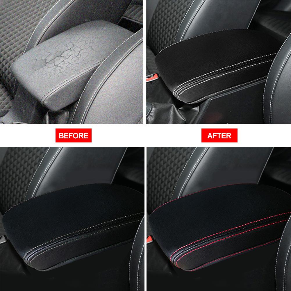 Подлокотник для автомобиля из искусственной кожи, чехол для подлокотника, подушка для Skoda Octavia 2007 2008 - 2014 2015 2016 2017 2018 2019