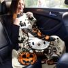 1pc Witch Hello Kitty Blanket, Seasonal Universal Home Decorative Throw Blanket for Room, Living Room, Travel, Camping, Car Blankets, Beach, Office Na