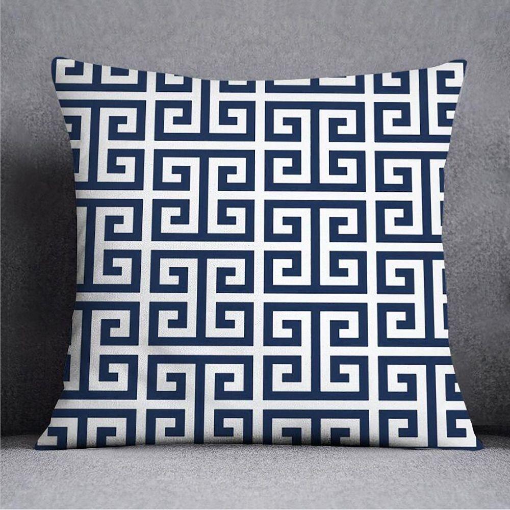 Гуфу Геометрическая наволочка для подушки Диван Гостиная Наволочка для подушки Офисная поясничная подушка Прикроватная квадратная наволочка Съемная и моющаяся