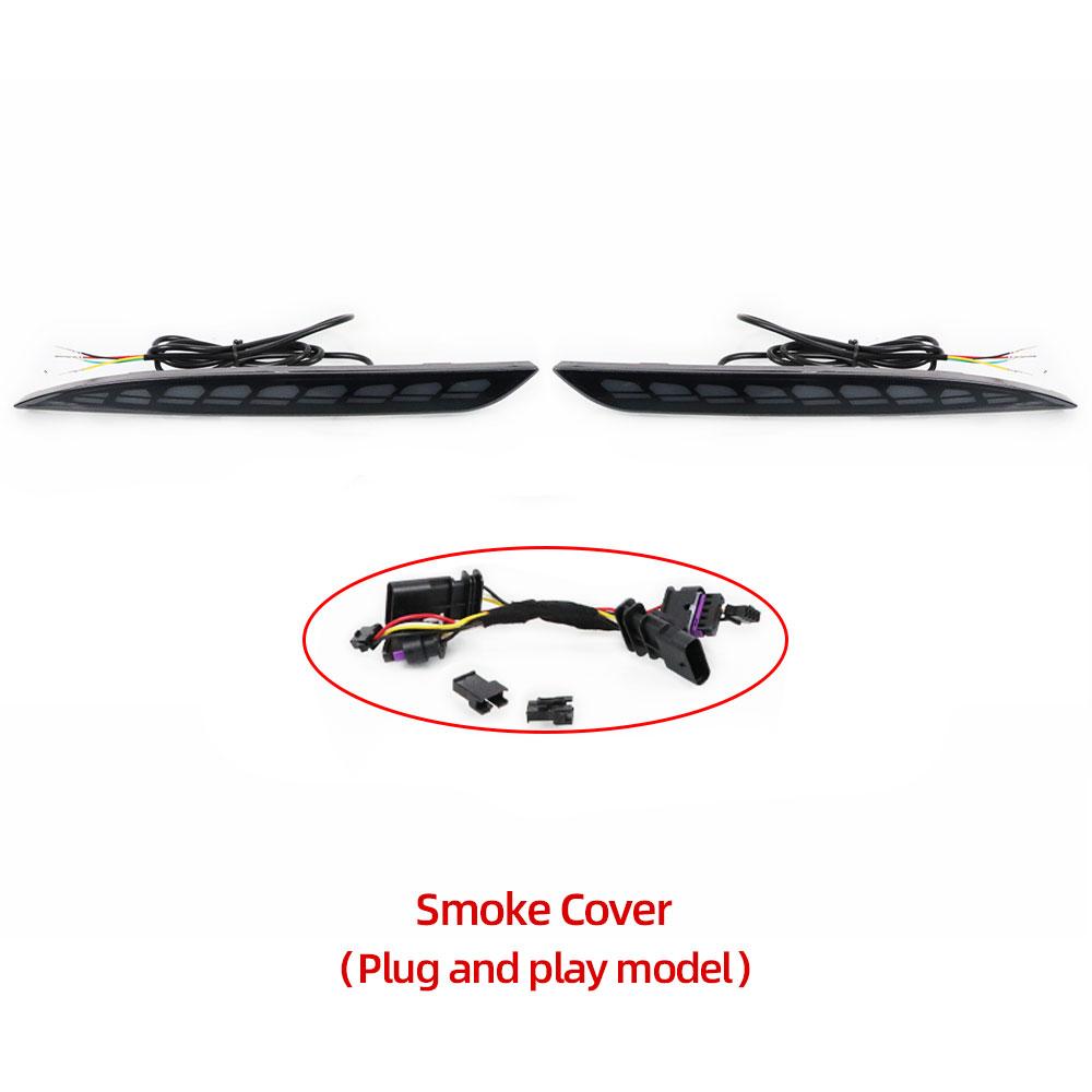 For Tesla Model 3 2016-2023 Model Y 2017-2023 Rear Fog Lamp Brake Light Dynamic Turn Signal Reflector LED Bumper Light