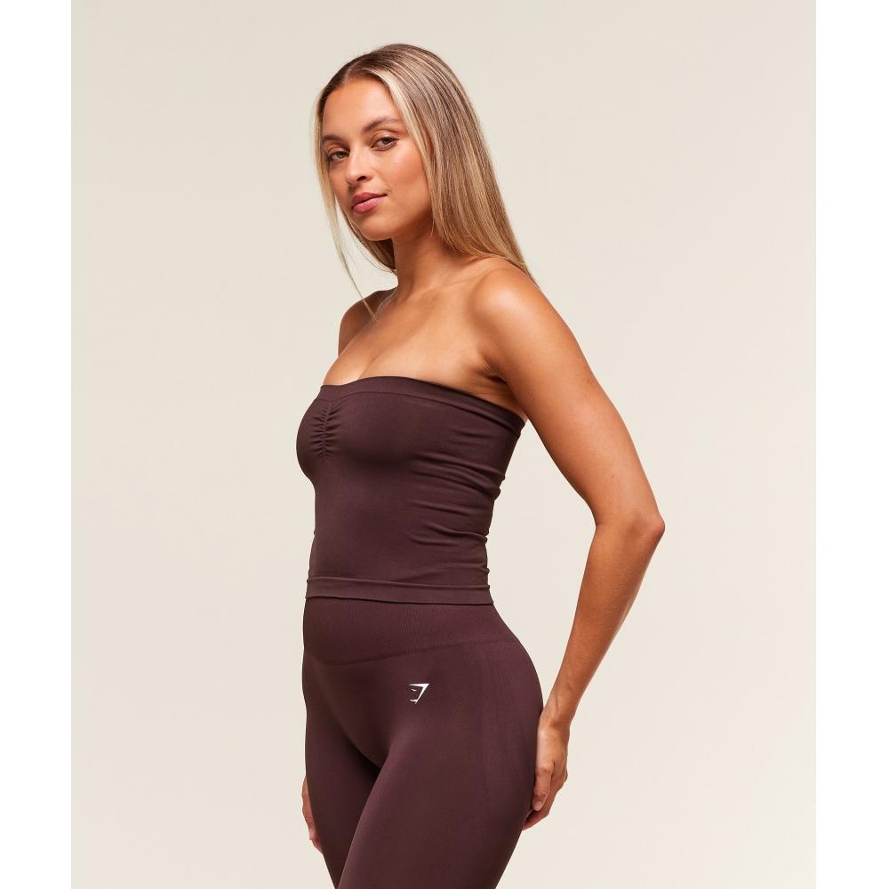 Gymshark Everyday Seamless Midi Tube Top Cherry Purple B2c9p Pcds