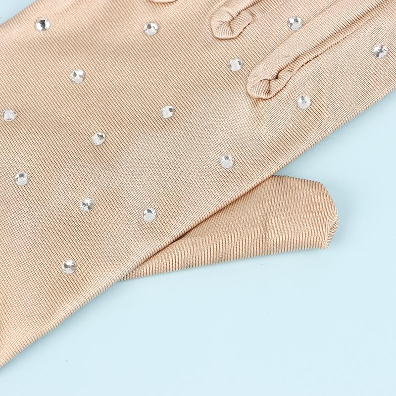 1 пара блестящих перчаток-митенок для фигурного катания, моющиеся перчатки, быстросохнущие, для взрослых, для выступлений