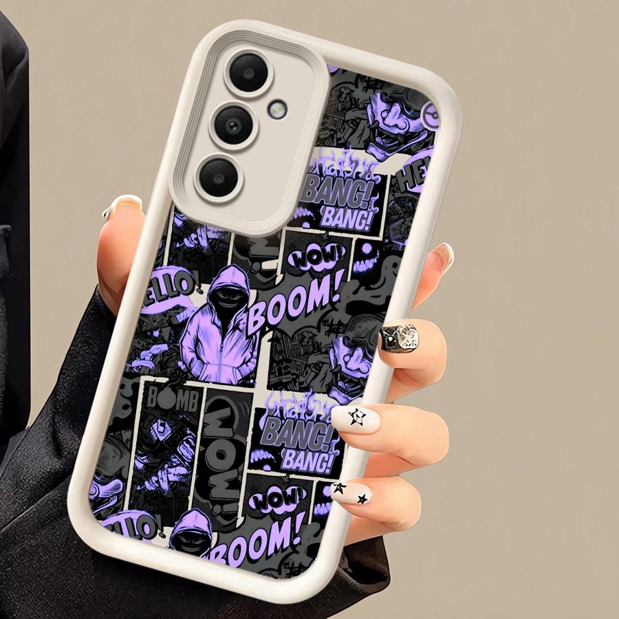 Мягкий чехол для телефона Cool Boom Comics для Samsung Galaxy A23 A12 A56 A36 A26 A22 A16 A14 A24 A13 A34 A32 A33
