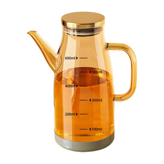 Стеклянная бутылка-дозатор для масла с носиком без капель 600/800/1000 мл, большая емкость для масла и уксуса