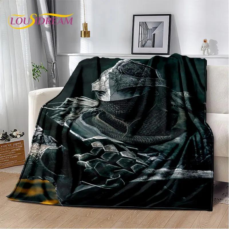 Elden Ring Game Gamer 3D Printed Soft Plush Blanket,Flannel Blanket Throw Blanket for Living Room Bedroom Bed Sofa Picnic Cover