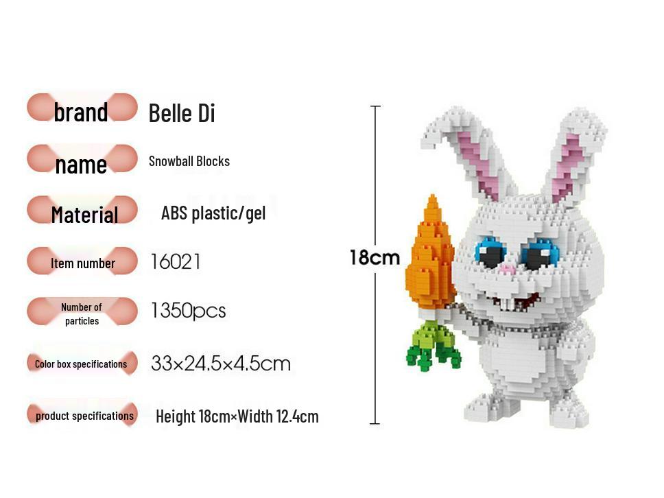 BeleDi Micro Building Blocks: Educational Pet Model Toy for Kids