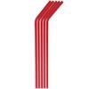 Daikoku Kogyo Flex Straws, 21cm Long X 0.6cm Wide, Red, Film-wrapped, Commercial Use, 6403445, Pack of 500