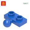 221 шт./лот 14417 1x2 с буксировочным шаром сбоку Блок Moc Hue Крепления Рабочий Кирпичик DIY Детская Игрушка Сборочные Компоненты