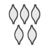 Self-adhesive Acrylic Mirror Wall Sticker Removable Water-Shaped Decals  Hallway