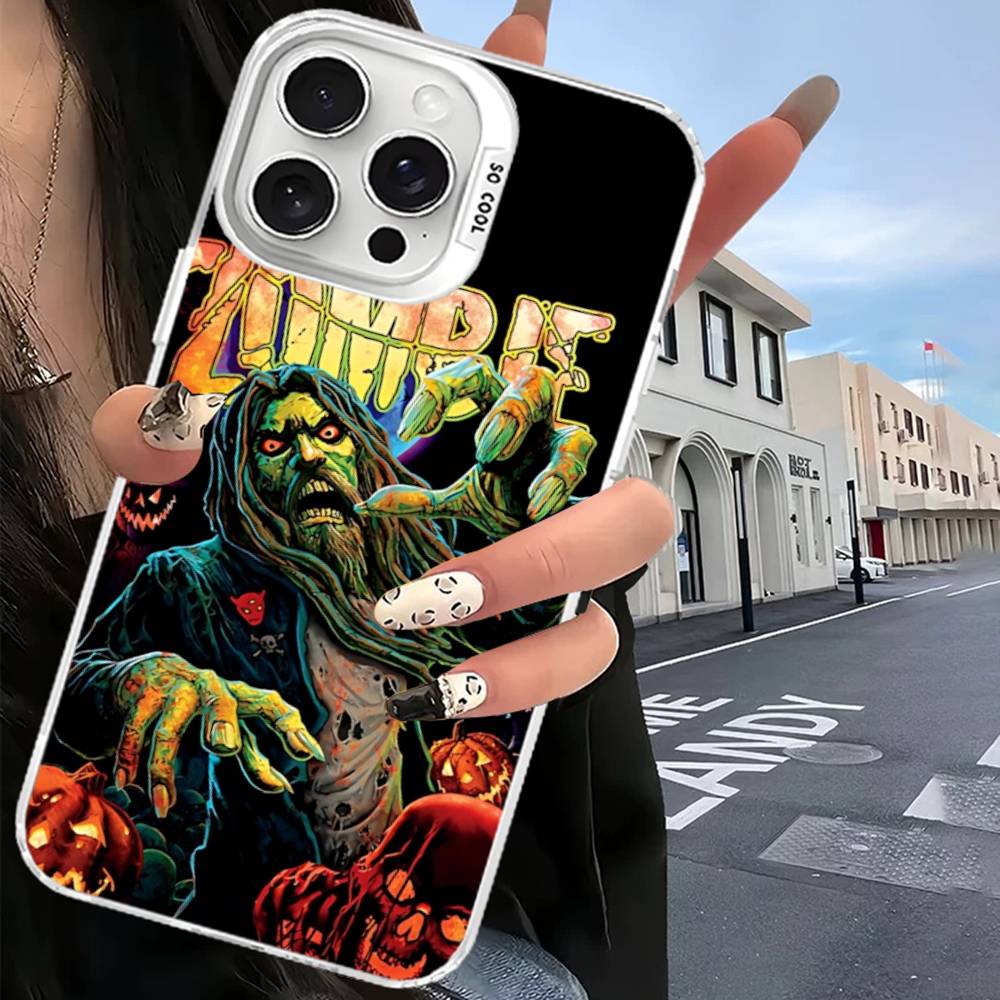 Чехол для телефона R-Rob Singer Z-Zombie Heavy Metal Band Для IPhone 17 16 Plus Pro Max 15 14 13 12 11 Матовый Цветной