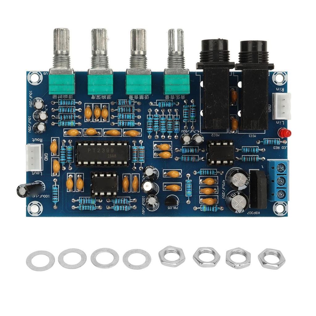 Reverberation Board Microphone Reverb Plate PT2399 Chip PCB Microphone Reverb Board Electronic