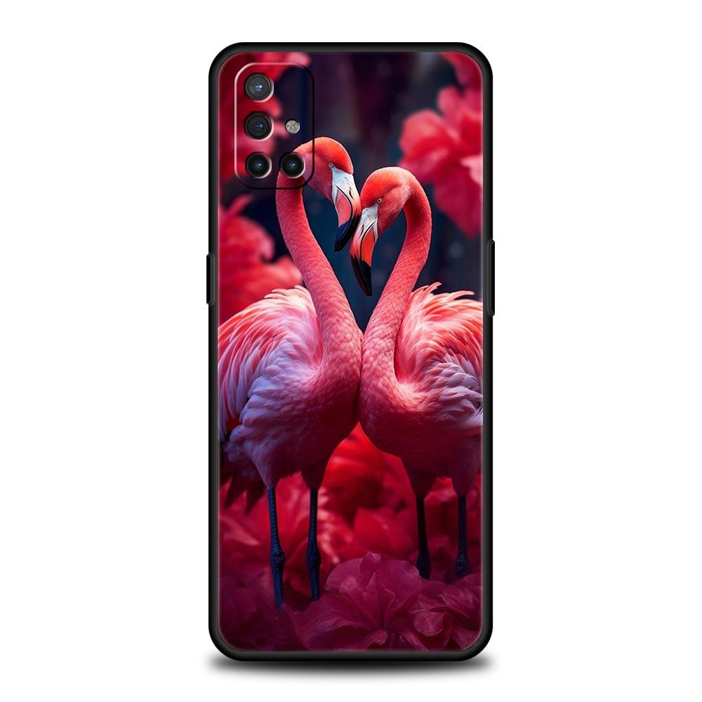 Милый Чехол для Телефона с Листьями и Розовыми Фламинго для OnePlus 12 11 10 9 8 7 7T Pro 12R 10R 9RT 9R 8T Nord N100 N200 N10 2T CE 2 5G
