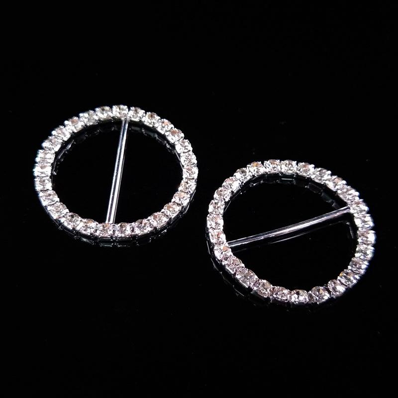 Engood 50Pcs 38mm Big Rhinestones Napkin Ring Sewing Trim & Embellishments Craft Buckle Serviette Holder Wedding Banquet Dinner