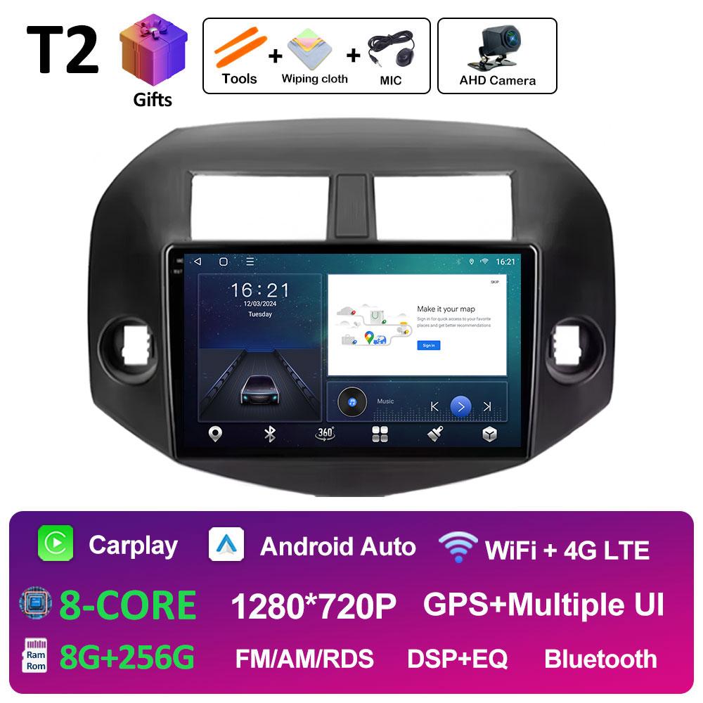Android Auto Wireless Carplay для Toyota RAV4 3 XA30 2005 2006 2007 2008 2009 2010 - 2013 Автомобильный видеомагнитофон, мультимедийный проигрыватель WIFI