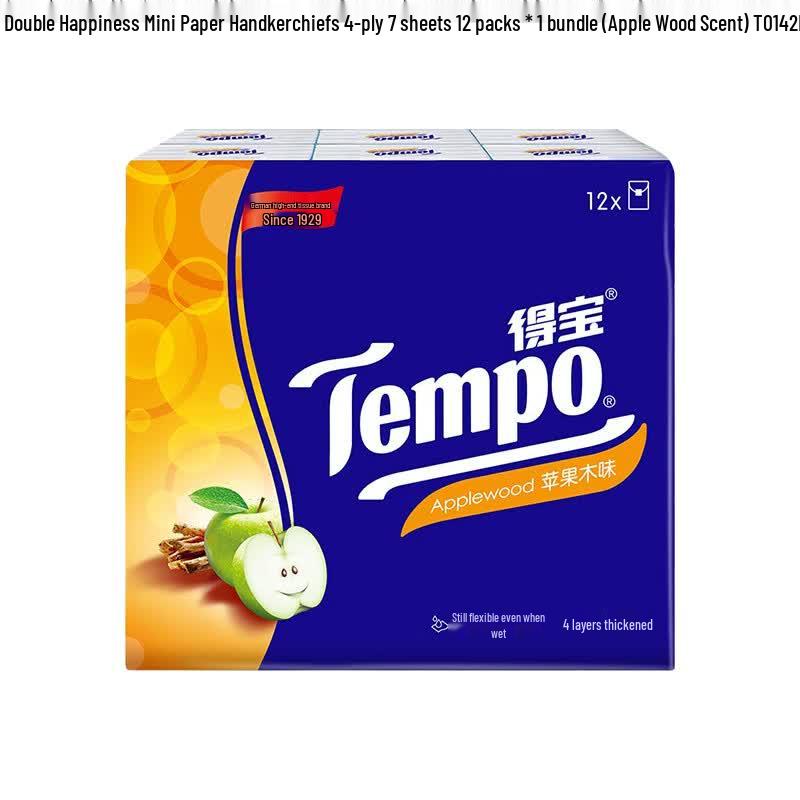 Tempo Mini Paper Handkerchiefs, Applewood Scent