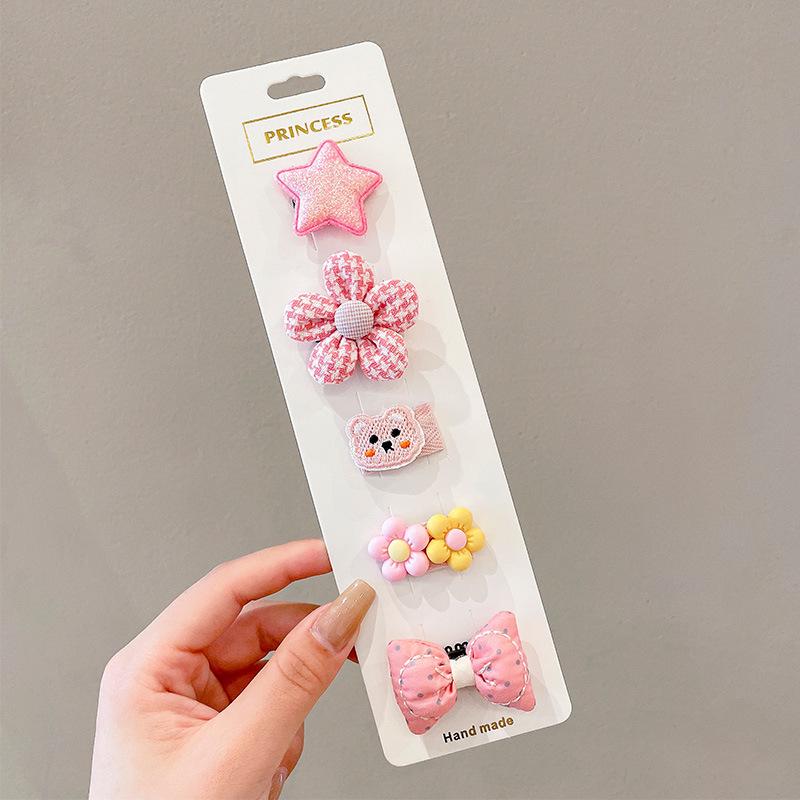 Pastoral Style Floral Butterfly Bow Hair Accessories for Children