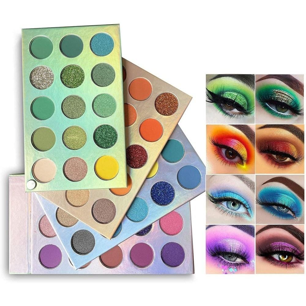Палитра теней для век Beauty Glazed 60 Color Makeup Eyeshadow 4-слойная вращающаяся, 1 шт.