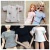 Pure Color Doll T-shirt for Blythe Doll Clothes Base Shirt Top Clothes For Azone Momoko Doll Clothes 1/6 Doll Accessories