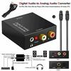 Digital Optical Coaxial To Left And Right Channel Converter Black Adapter