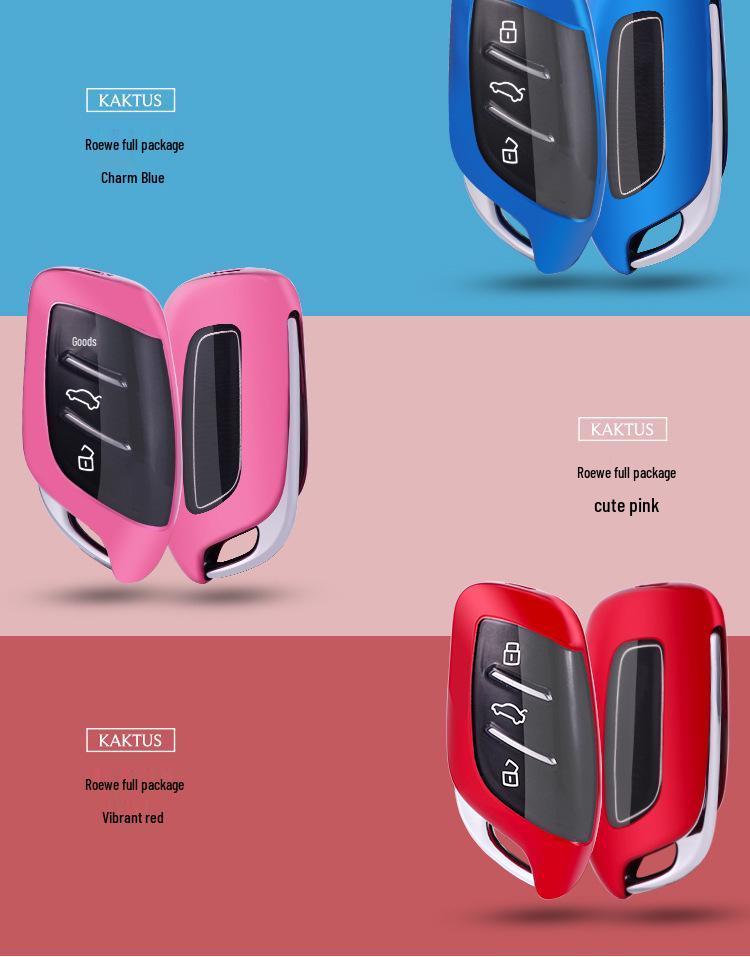 KAKTUS Car Key Case for Roewe RX5 MAX/RX3/8i5/Ei5/6 Models - Protective Cover