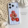 Чехол Korean Tomatoes для iPhone 11, 12, 13, 14, 15, 17, 16, Pro, Plus, E, Max, Air, Mini, прозрачный, магнитный, матовый