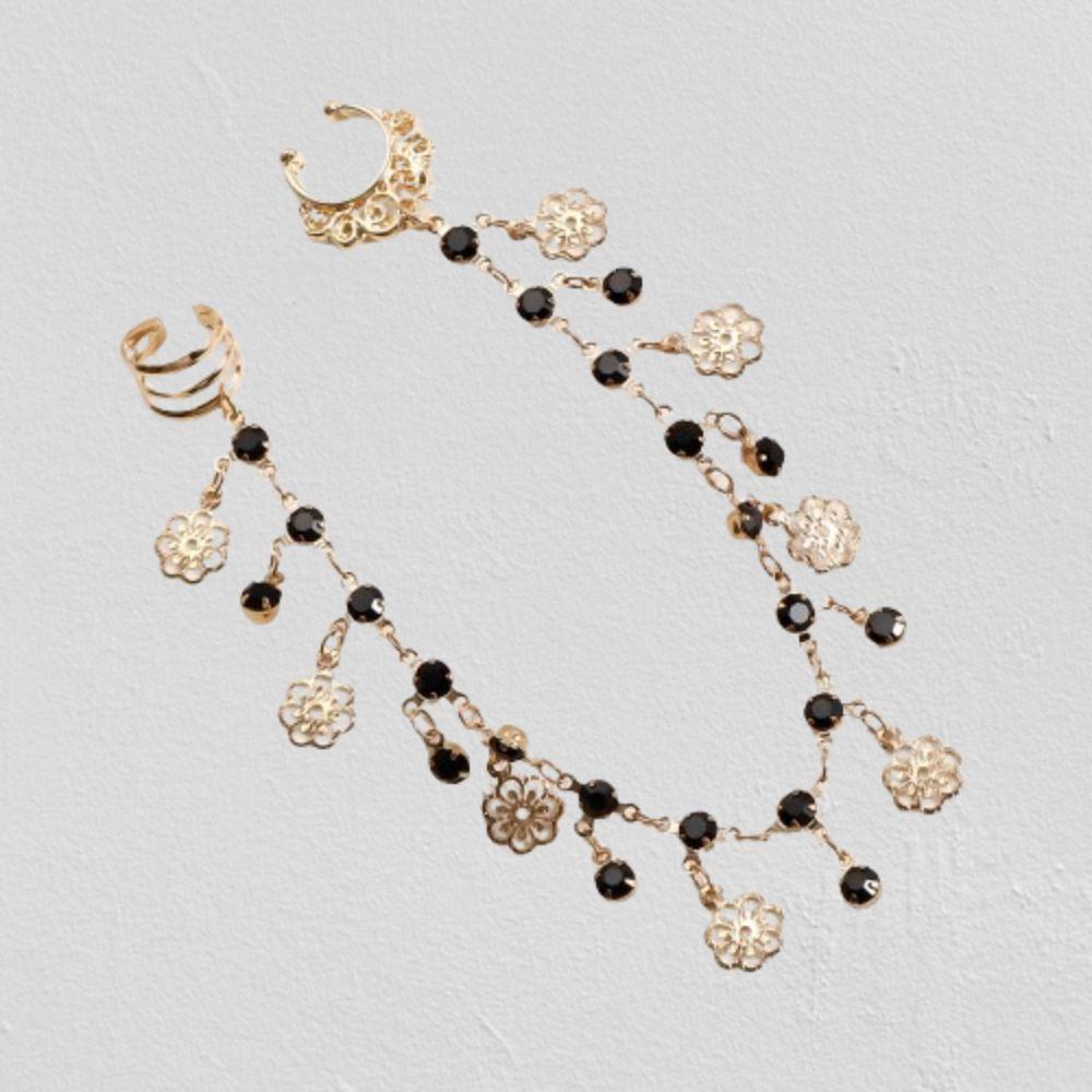 Body Jewelry Nose Clip Rings Fashion Metal Nose Clip Sweet Long Chain Tassel Nose Clip Gift