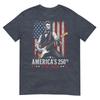 Abraham Lincoln Playing Guitar 4th Of July 250th Anniversary Tshirt