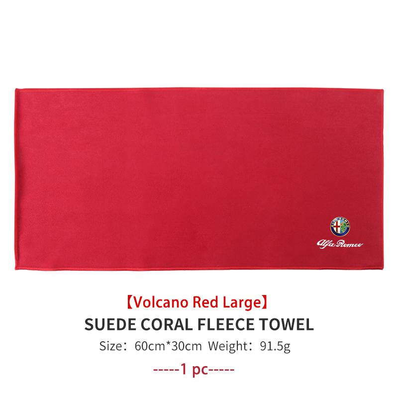Car Wiping Drying Cloth Towel Absorbent Microfiber Towel For Alfa Romeo 159 Giulietta Giulia 147 Mito 156 159 166 GT Stelvio