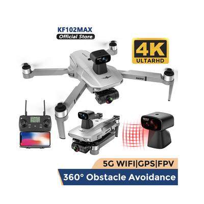 KF102 MAX FPV Drone 4K Профессиональная GPS HD камера 2-осевой подвес с защитой от сотрясений Предотвращение препятствий Бесщеточный двигатель Квадрокоптер RC Дрон