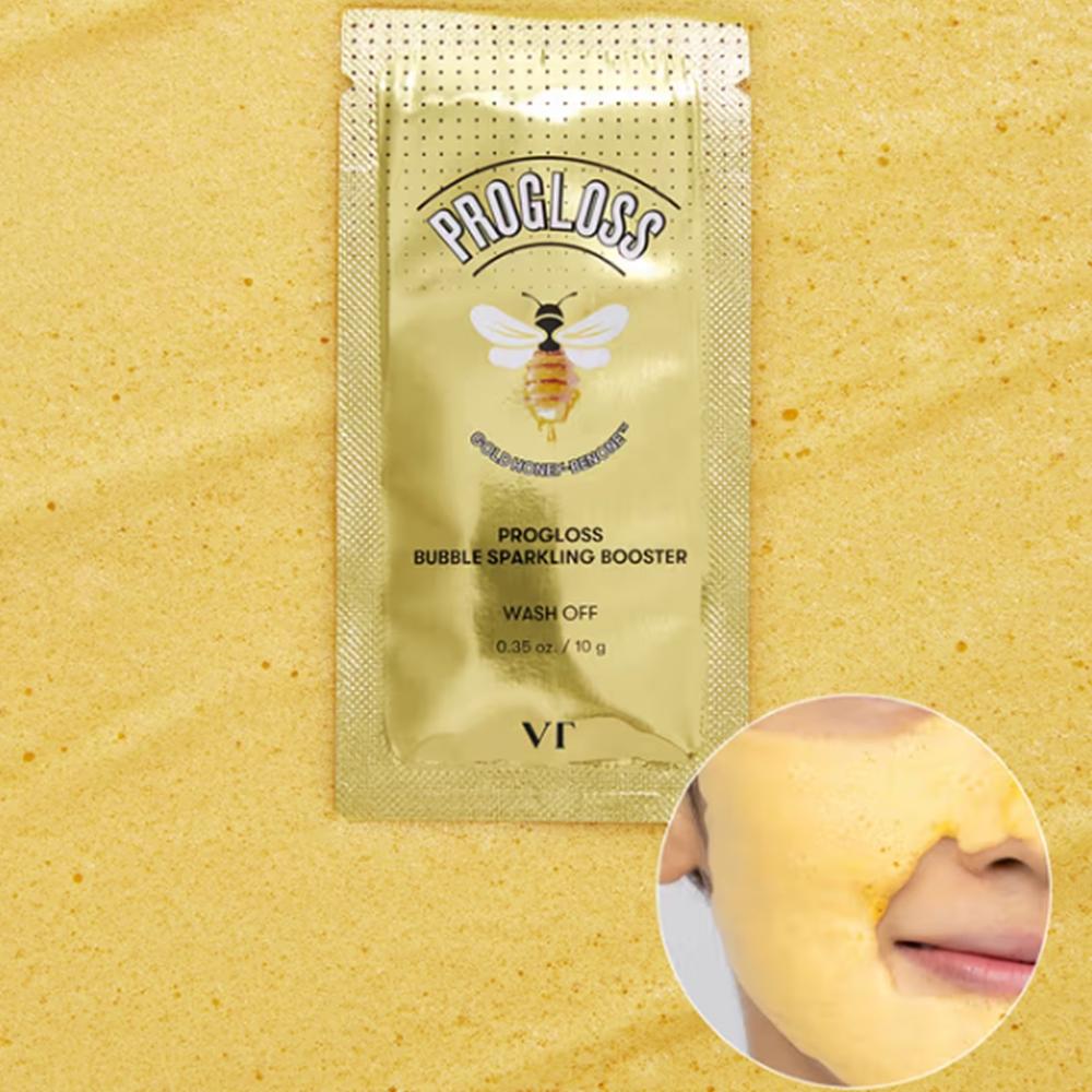 VT Sparkling Booster 10g X 4ea (Super Hyalon Bubble, Cica Bubble, Progloss Bubble)