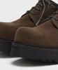 Firenze Atelier [Second.A] Объемные Дерби на Круглом Носке 5 см Замшевые 2Ndf2700Bs [Коричневый]
