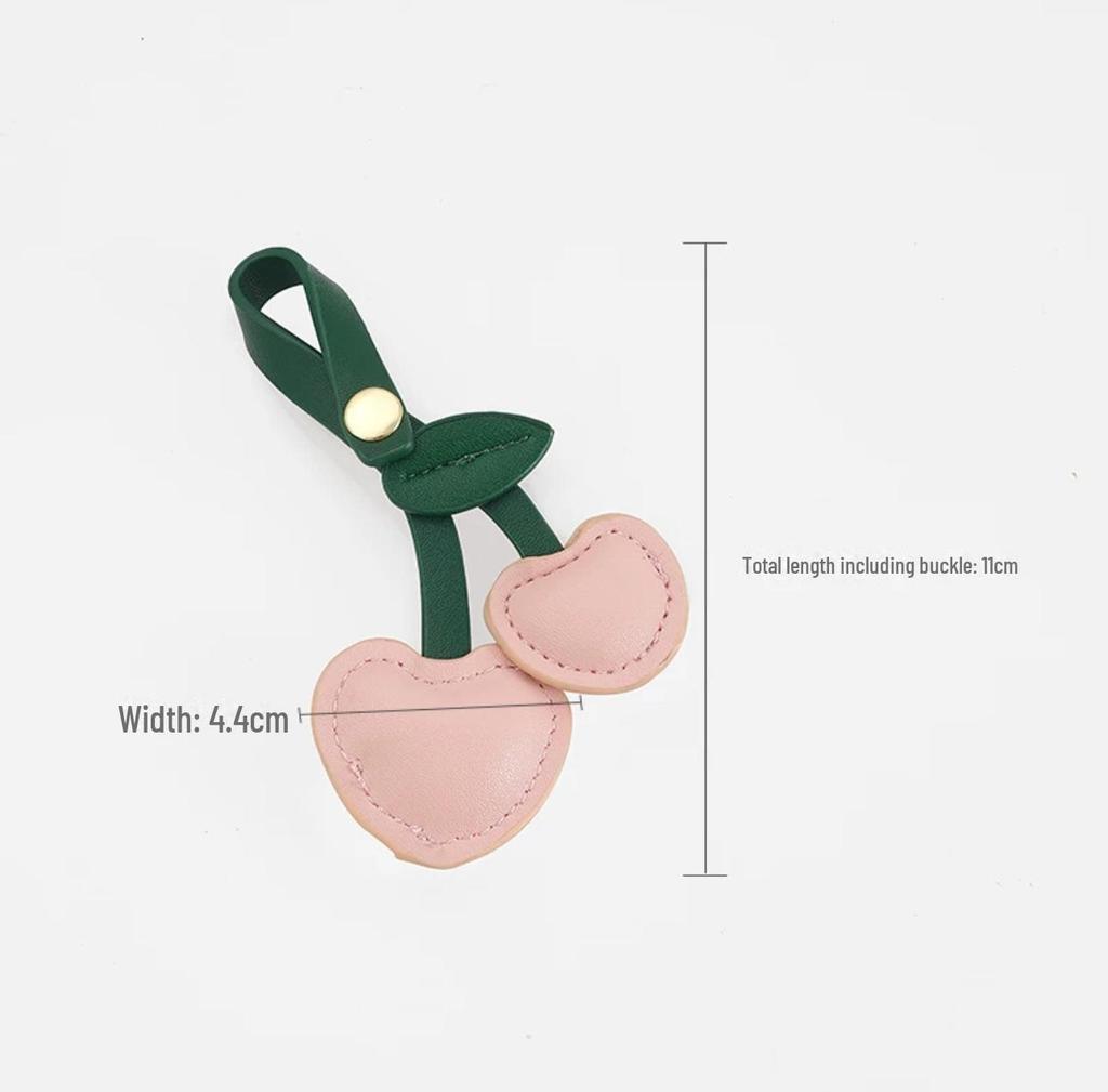 Брелок с подвеской в виде вишни для школьной сумки - Creative Love Leather Accessory