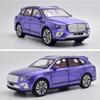 1/24 масштаб Bentley Bentayga, литая под давлением модель автомобиля, игрушечный автомобиль с откатным механизмом, звуком и светом для детей, коллекция подарков для мальчиков и девочек