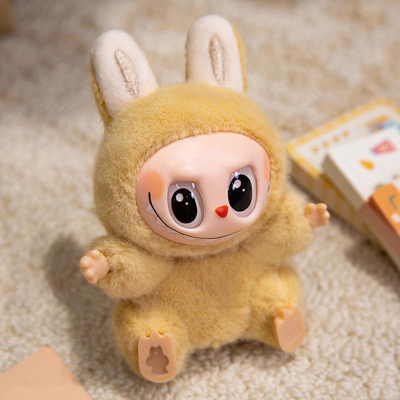Soft Doll Labubu Cartoon Stuffed Anime Plushies Big Eyed Big Mouthed Monster Plushies Xmas Gifts Girl