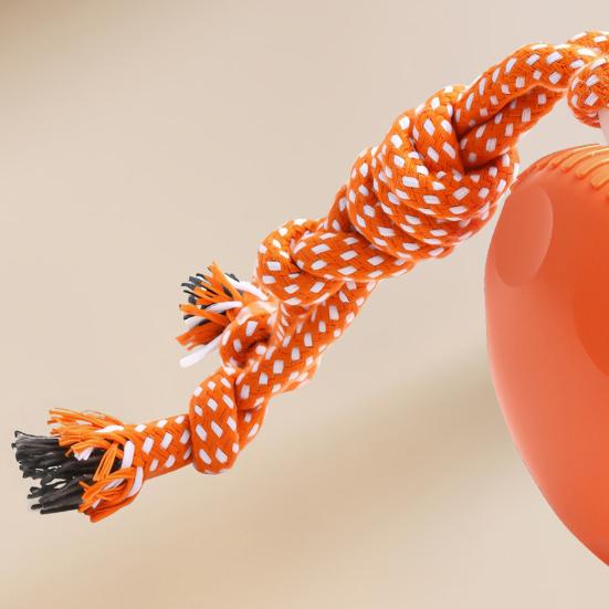 Катающийся Игрушечный Пес 2 Скорости Автоматически Катающийся Игрушка для Питомцев Электрический Интерактивный Игрушечный Пес Мяч с Веревкой для Маленьких Средних Собак Кошек Игра Снятие Скуки