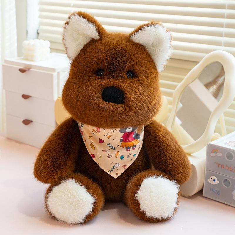 Cute cute animal bear rabbit doll plush toy puppy dog doll children companionship soothing doll
