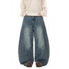 Autumn New Jeans Men's and Women's Splicing Couple Trousers