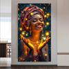 5D Diy Diamond Painting Kit Happy African Women Flower Art Diamond Embroidery Mosaic Cross stitch Home Decoration
