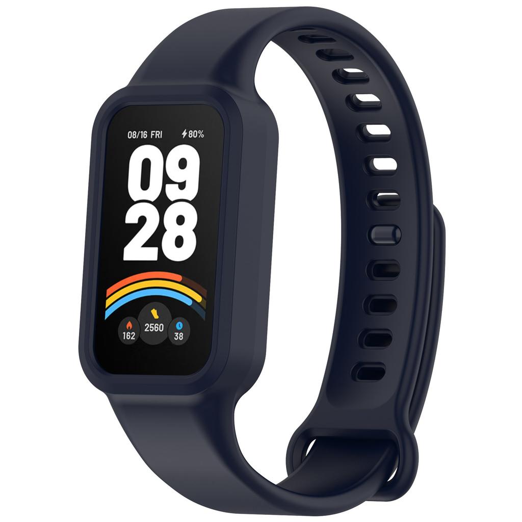 Силиконовый оригинальный ремешок для Xiaomi Band 9 Active Замена Интегрированный браслет для Redmi Band 3 Умные часы Браслет Correa
