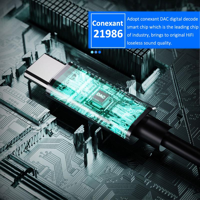 Переходник для наушников типа ЦАП 2 в 1 с USB C на двойной USB C для Samsung